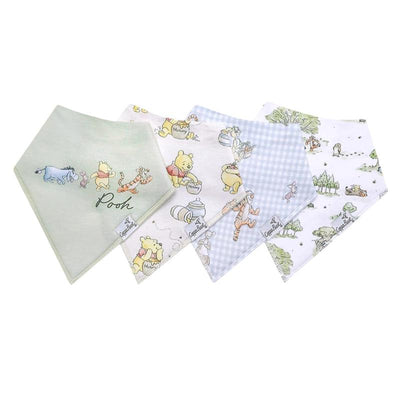 Copper Pearl - 4Pk Baby Bandana Drool Bibs Set Hundred Acre Wood Image 1