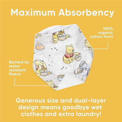 Copper Pearl - 4Pk Baby Bandana Drool Bibs Set Hundred Acre Wood Image 2