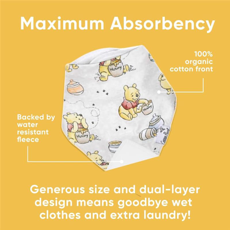 Copper Pearl - 4Pk Baby Bandana Drool Bibs Set Hundred Acre Wood Image 2