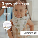 Copper Pearl - 4Pk Baby Bandana Drool Bibs Set Hundred Acre Wood Image 5