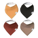 Copper Pearl - 4Pk Dune Baby Bandana Drool Bibs Image 1