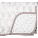 Copper Pearl - Bliss Knit Baby 3 Layer Stretchy Quilt Blanket Image 1