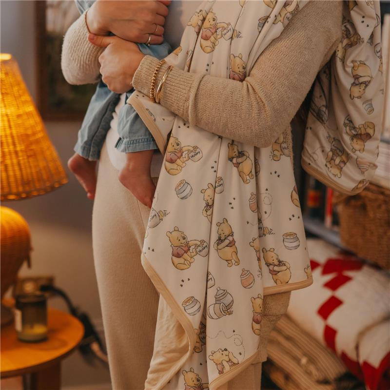 Copper Pearl - Large Premium Knit Baby 3 Layer Stretchy Quilt Blanket Hunny Image 4