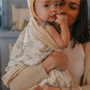 Copper Pearl - Large Premium Knit Baby 3 Layer Stretchy Quilt Blanket Hunny Image 6