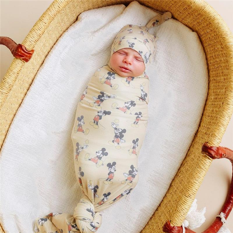 Copper Pearl - Large Premium Knit Baby Swaddle Receiving Blanket Enchanted Friends Image 5