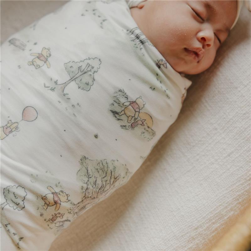 Copper Pearl - Large Premium Knit Baby Swaddle Receiving Blanket Hundred Acre Wood Image 8
