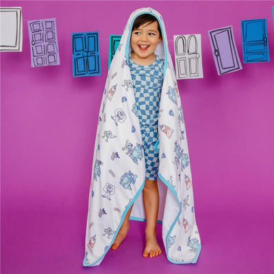 Copper Pearl Monsters Inc Friends Premium Big Kid Hooded Towel Image 1