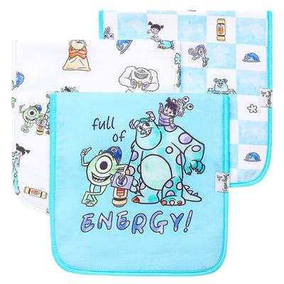 Copper Pearl Monsters Inc Medley Burp Cloth Set Image 1