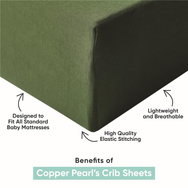 Copper Pearl - Premium Knit Baby Crib Sheets for Standard Mattresses, Breathable and Soft, Bliss Image 4