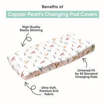 Copper Pearl - Premium Knit Changing Pad Cover Robin Image 2