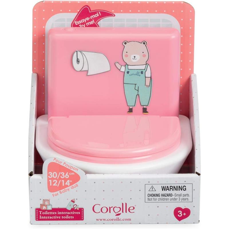 Corolle Realistic and Interactive Potty Training Doll for Girls with Flushing Toilet Sound - Educational Potty Toys for Toddlers - Corolle Baby Dol Image 4