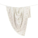 Crane - Baby 100% Organic Cotton Bunny Single Baby Swaddle Wrap Image 1
