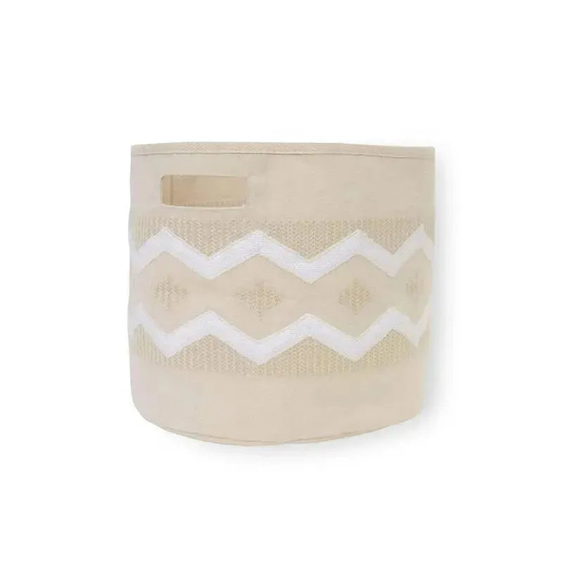 Crane - Baby Fabric Storage Bin for Nursery and Toddlers, Toy Storage for Boys and Girls, Boho Image 5