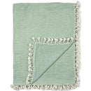 Crane - Baby Muslin Swaddle Blanket, Evergreen Image 1