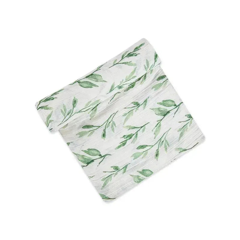 Crane Baby Parker Collection Muslin Swaddle Wraps Leaf Print Image 2