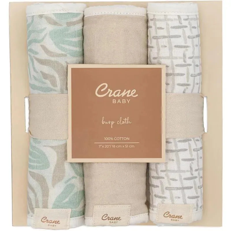 Crane Bedding - Cove 3-Pc. Baby Burp Cloth Set, Beach Life Image 4