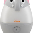 Crane Mini Elephant Ultrasonic Cool Mist Humidifier with LED control dial and friendly elephant design.