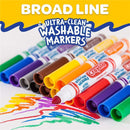 Crayola - 10 Ct Ultra-Clean Washable Classic, Broad Line Markers Image 4