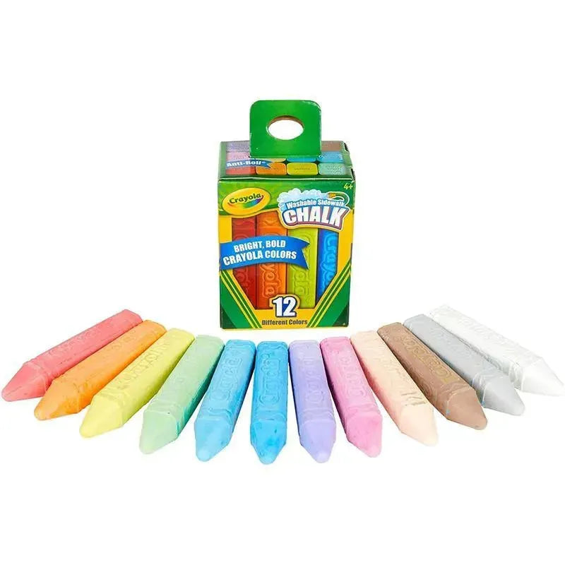 Crayola - 12 Ct Washable Sidewalk Chalk Image 5