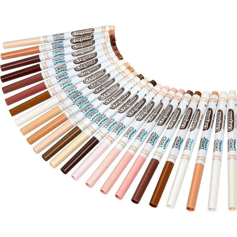 Crayola - 24 Ct Washable Fine Line Markers, Colors Of The World Image 2