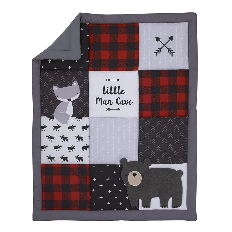 Crown Crafts - Little Love By Nojo Little Man Cave 3 Piece Crib Bedding Set Image 9