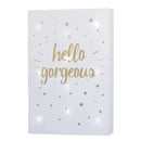 Crown Crafts - Little Love By Nojo Wall Art Light Up, Hello Gorgeous Image 1