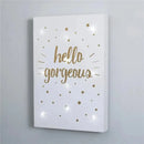 Crown Crafts - Little Love By Nojo Wall Art Light Up, Hello Gorgeous Image 3