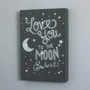 Crown Crafts - Little Love By Nojo Wall Art Light Up, Love You To The Moon And Back Image 3