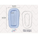 Cubby Cove Baby Lounger, Baby Blue Image 3