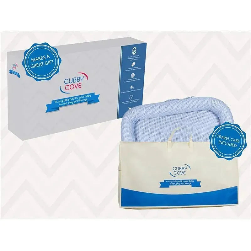 Cubby Cove Baby Lounger, Baby Blue Image 4