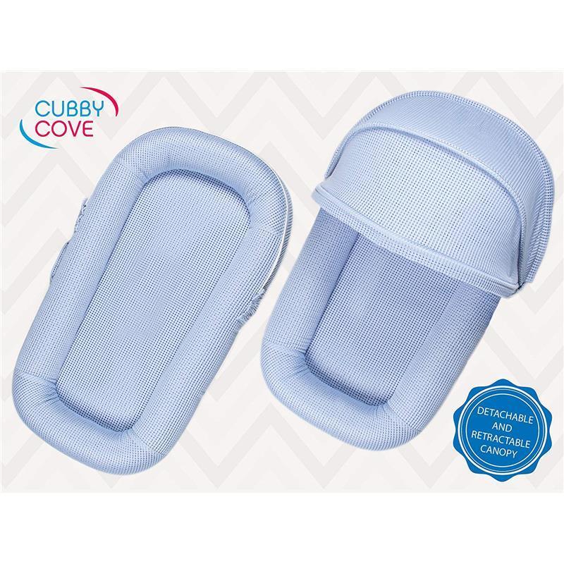 Cubby Cove Baby Lounger, Baby Blue Image 7