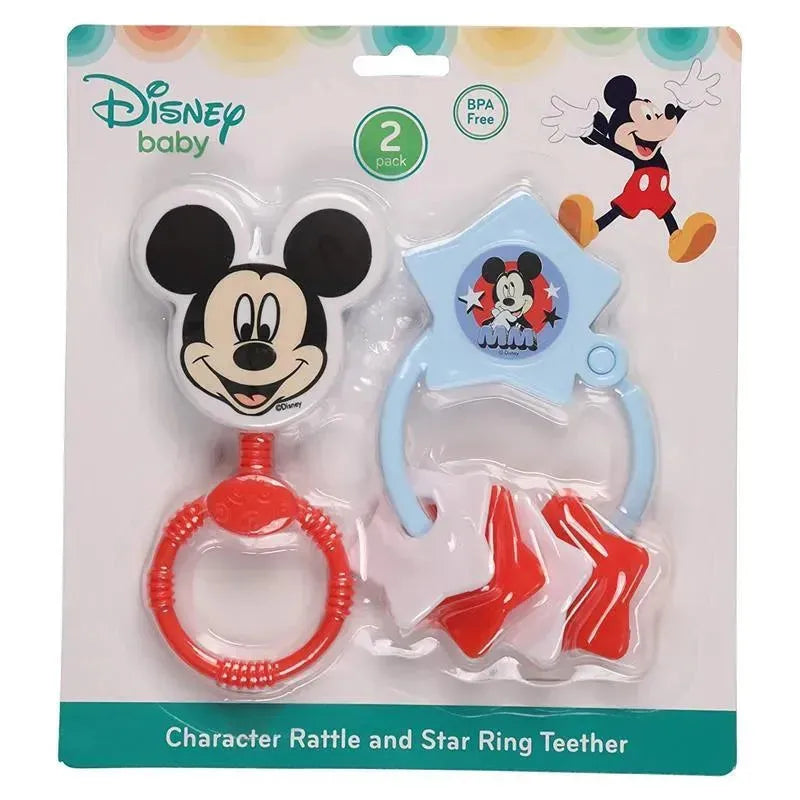 Cudlie - 2 Pk Mickey Character Rattle/Keyring Image 2