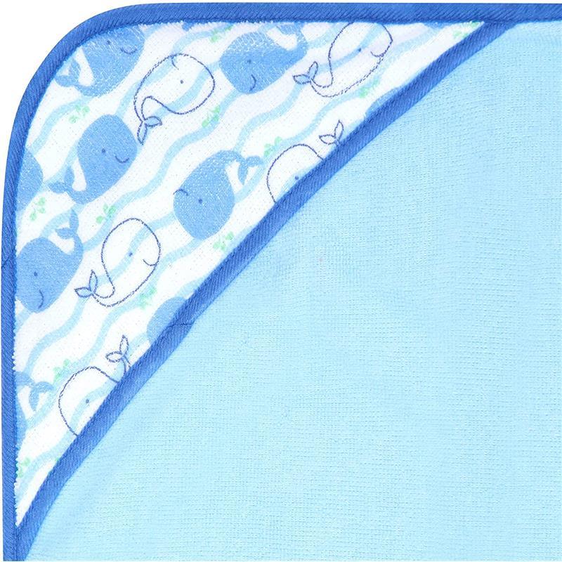 Cudlie - 3Pk Rolled/Carded Hooded Towel, Big Guy Whale Image 3