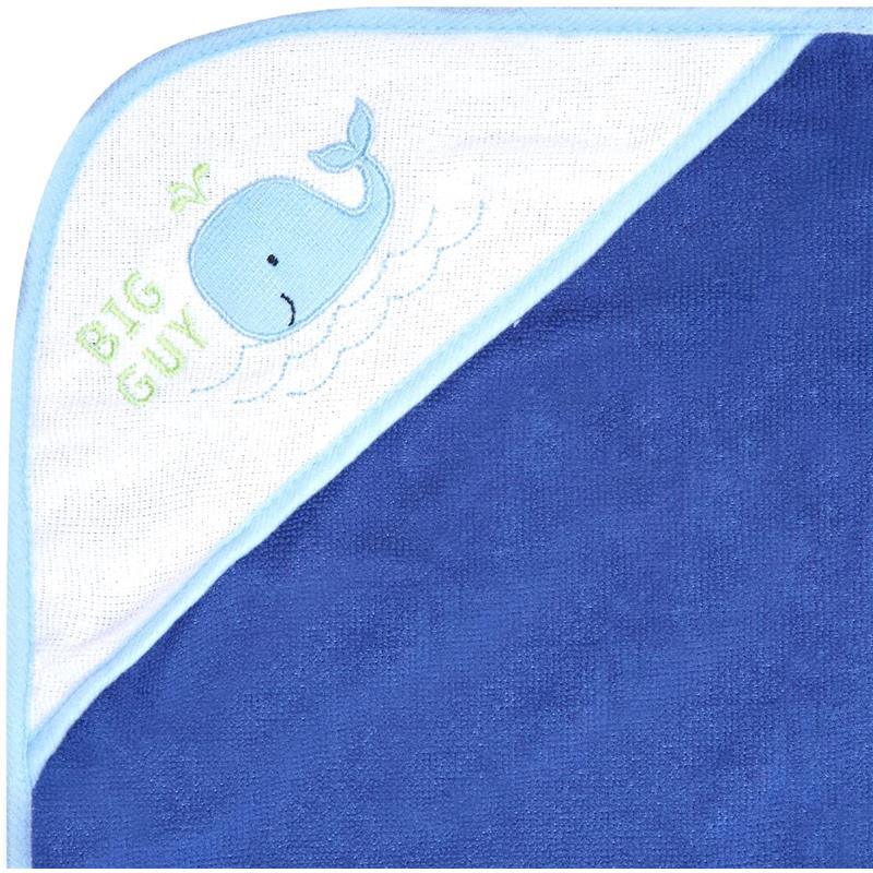 Cudlie - 3Pk Rolled/Carded Hooded Towel, Big Guy Whale Image 4