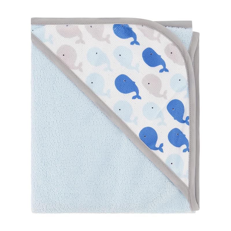 Cudlie - Buttons & Stitches Baby Boy 3Pk Rolled/Carded Hooded Towels, Dream Big Whale Image 4