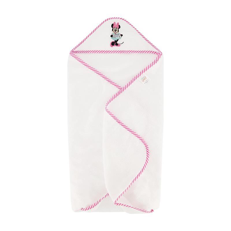 Cudlie - Disney Baby Girl 2Pk Rolled/Carded Hooded Towels, Minnie Mouse Image 4