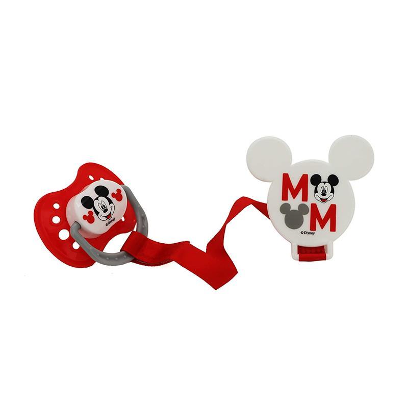 Cudlie - Mickey 2 Pacifier/2 Clip, M is For Mickey Image 2