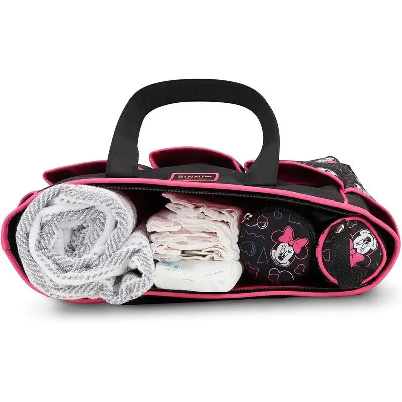 Cudlie - Minnie Multi Pc Set Toss Print Diaper Bag Image 6