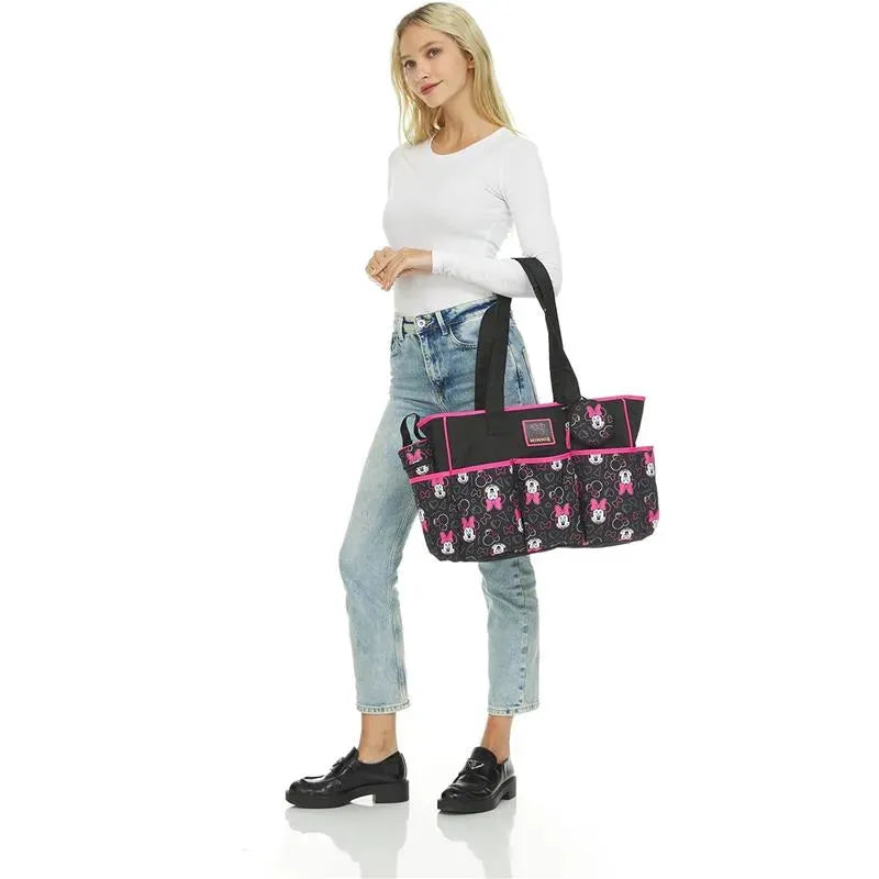 Cudlie - Minnie Multi Pc Set Toss Print Diaper Bag Image 2