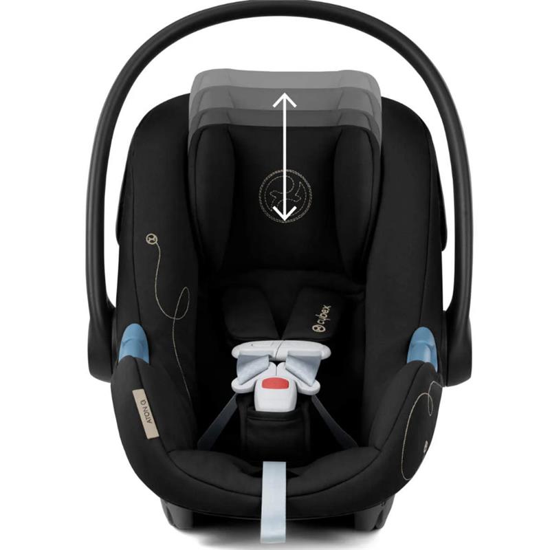 Cybex - Aton G Swivel Infant Car Seat with 180-Degree Rotate, Moon Black Image 3