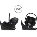 Cybex - Aton G Swivel Infant Car Seat with 180-Degree Rotate, Moon Black Image 6