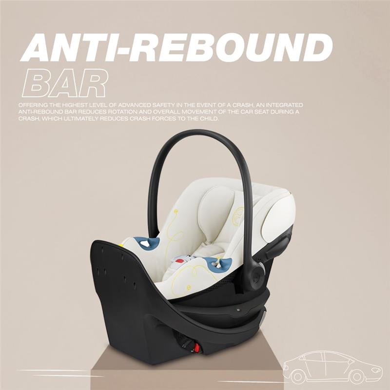 Cybex - Aton G Swivel Infant Car Seat with 180-Degree Rotate, Seashell Beige Image 4