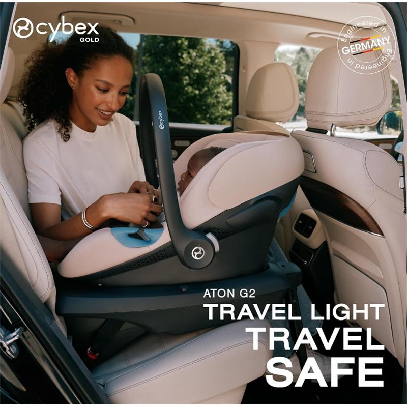 Cybex Aton G2 Infant Car Seat With Load Leg Base, Almond Beige Image 7
