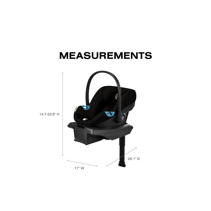 Cybex - Aton G2 Infant Car Seat With Load Leg Base, Moon Black Image 12