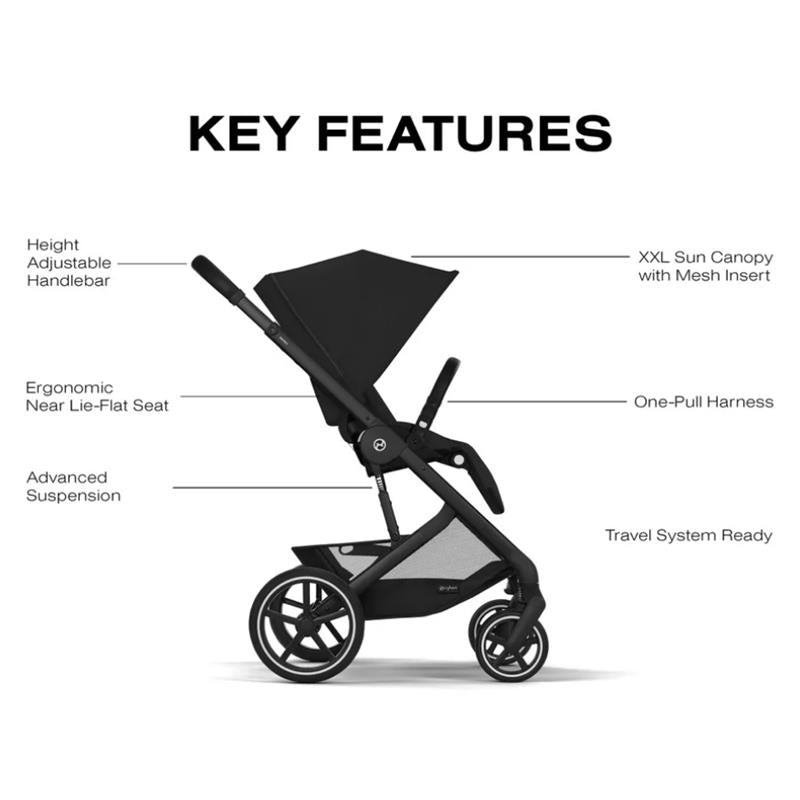 Cybex - Balios S Lux Stroller, Moon Black Image 2