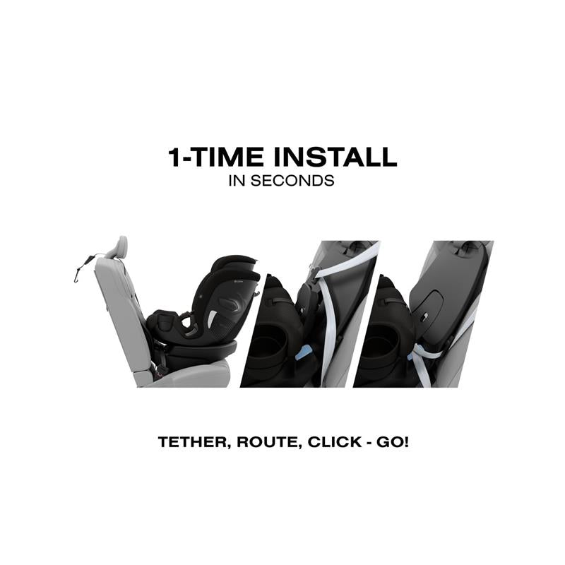 Cybex Callisto G 360 Rotating All-In-One Convertible Car Seat, Nightfall Black Image 5