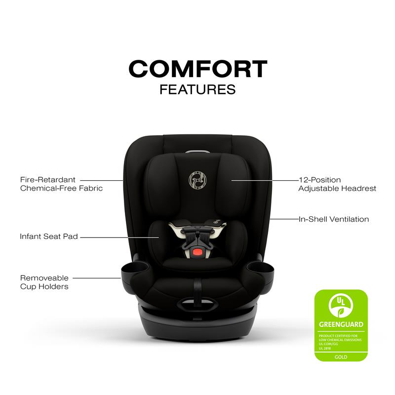Cybex - Callisto G 360 Select Rotating All-In-One Convertible Car Seat, Black Image 5