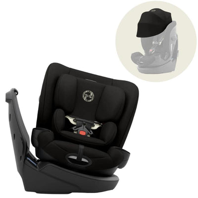 Cybex Callisto G 360 Select Rotating All-In-One Convertible Car Seat + Canopy Bundle, Black Image 1