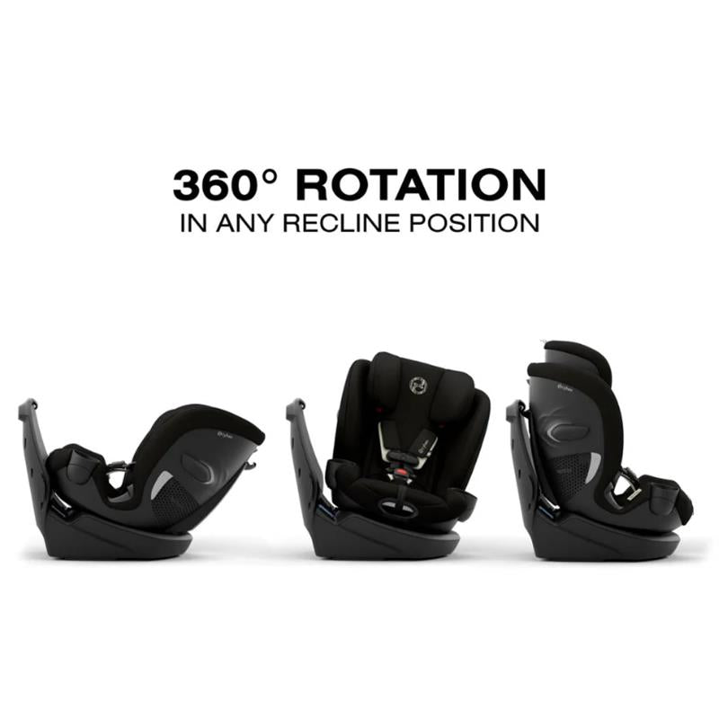 Cybex Callisto G 360 Select Rotating All-In-One Convertible Car Seat + Canopy Bundle, Black Image 3