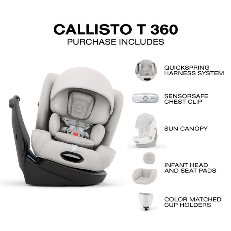 Cybex Callisto T 360 Rotating All-In-One Convertible Car Seat, City Grey Image 2